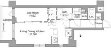 コンフォリア・リヴ永福町 601 間取り図
