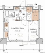 ブランシエスタ木場 407 間取り図