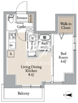 グランカーサ住吉2 401 間取り図