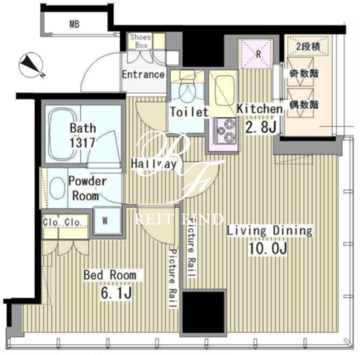 マイタワーレジデンス 1701 間取り図