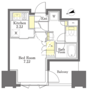 びゅうリエットグラン新宿戸山 610 間取り図