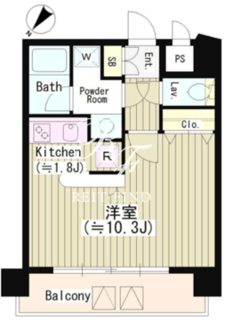 サン恵比寿 803 間取り図