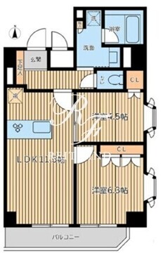 シティスパイア森下 704 間取り図