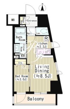 イレーネ初台 901 間取り図