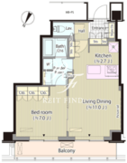メルクマール京王笹塚レジデンス 1915 間取り図