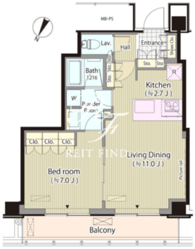 メルクマール京王笹塚レジデンス 1915 間取り図