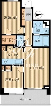 グランカーサ両国壱番館 704 間取り図