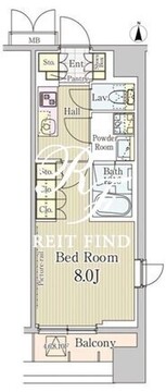 ロングアイランド恵比寿 501 間取り図
