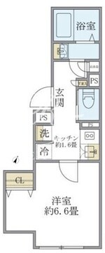 プラティーク中野坂上 202 間取り図