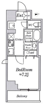 クレストコート志村坂上 405 間取り図