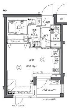 ズーム中野坂上 511 間取り図