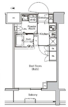 プラウドフラット外神田 606 間取り図
