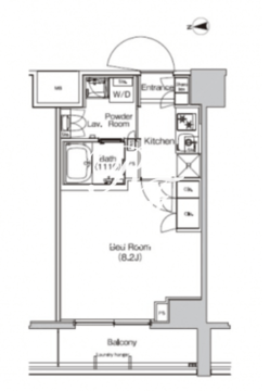 プラウドフラット外神田 606 間取り図