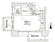 カスタリア戸越 504 間取り図
