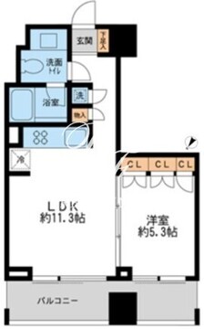 プロスペクトKALON三ノ輪 1104 間取り図