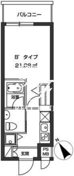 レジディア虎ノ門 903 間取り図
