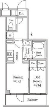 レジディア板橋 702 間取り図