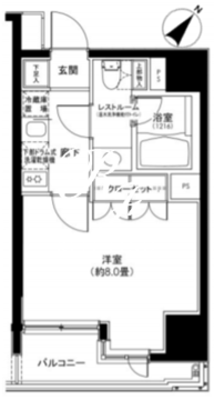カスタリア日本橋 904 間取り図