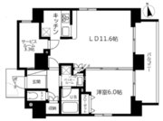 スカイコート蔵前2 1204 間取り図