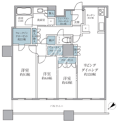 ザ・パークハウス西新宿タワー60 4907 間取り図