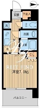 エルシア五反田 603 間取り図