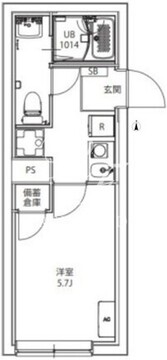 シティーウォーク御殿山グランデ 404 間取り図