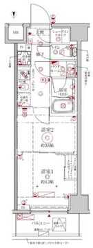 クレイシアIDZ王子フォレストヒルズ 202 間取り図