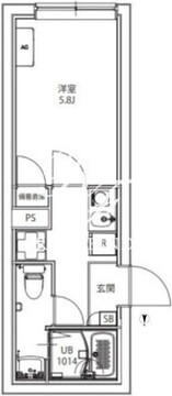 シティーウォーク御殿山グランデ 305 間取り図