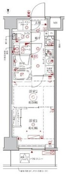 クレイシアIDZ王子フォレストヒルズ 303 間取り図