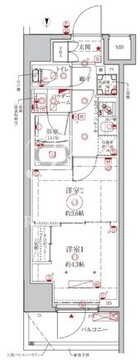 クレイシアIDZ王子フォレストヒルズ 101 間取り図