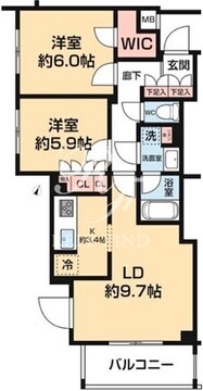 アルコバレーノハスネ1 301 間取り図