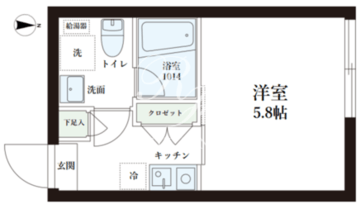 レピュア中板橋駅前レジデンス 303 間取り図