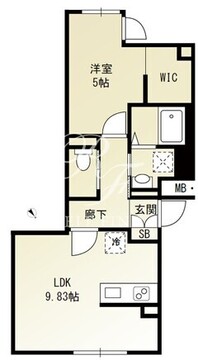 スクルド江東牡丹 102 間取り図