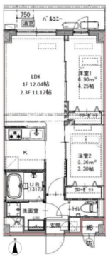 ジェノヴィア六町 105 間取り図