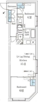 クリアル文京千石2 401 間取り図