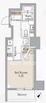 クロスレジデンス高田馬場 907 間取り図