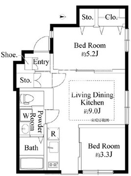 ウッドクレスト東高円寺レジデンス 102 間取り図
