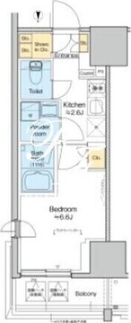 プラウドフラット四谷三丁目 812 間取り図