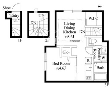 ウッドクレスト東高円寺レジデンス 301 間取り図