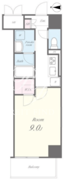 サランコート 201 間取り図