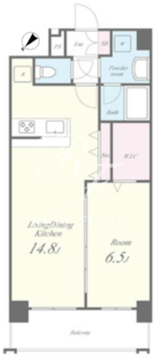 ベレッツァ文京 406 間取り図