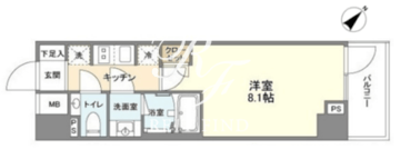 YSレジデンス代田橋 505 間取り図