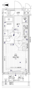 メインステージ両国 406 間取り図
