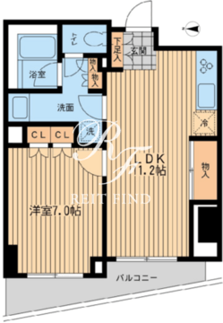 レジデンス代々木公園 413 間取り図