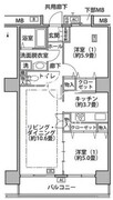 東雲キャナルコートCODAN 18-709 間取り図
