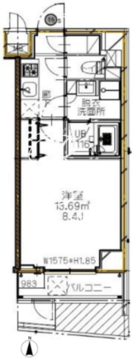 エスレジデンス新宿イースト 502 間取り図