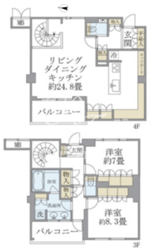 ブリリアイスト東雲キャナルコート 441 間取り図