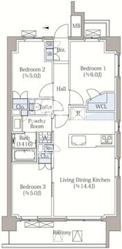 イノバスすみだ八広 510 間取り図