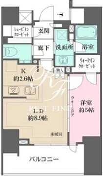 ザ・パークハウス品川荏原中延 902 間取り図