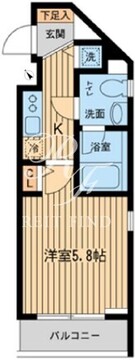 ザ・パーククロス市ヶ谷 101 間取り図